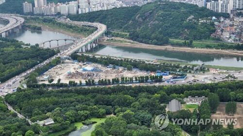 서울 성동구 성수동 삼표레미콘 공장 철거 후 모습. [서울 성동구 제공]